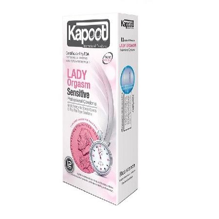 کاندوم لیدی ارگاسم تحریک کننده تاخیری کاپوت بسته 12 عددی